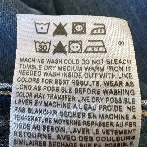 Levi's 514 Slim Straight Jeans Men 31x30 Medium Wash Cotton Zip Fly Pockets - Picture 9 of 16